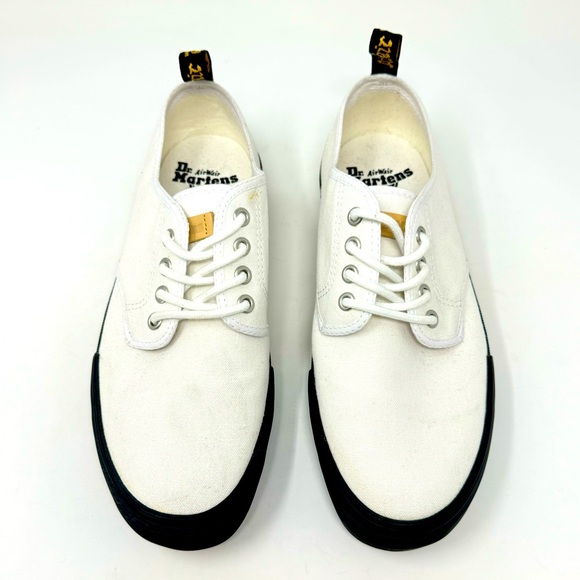 Dr Martens Pressler Canvas Sneaker, White Unisex, Mens 8, Womens 9, Like New. - Picture 2 of 9